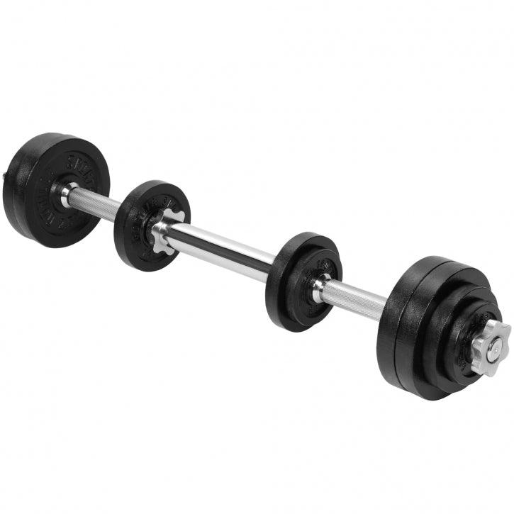 Adjustable Weight Set in Cast Iron 22 kg 2 in1