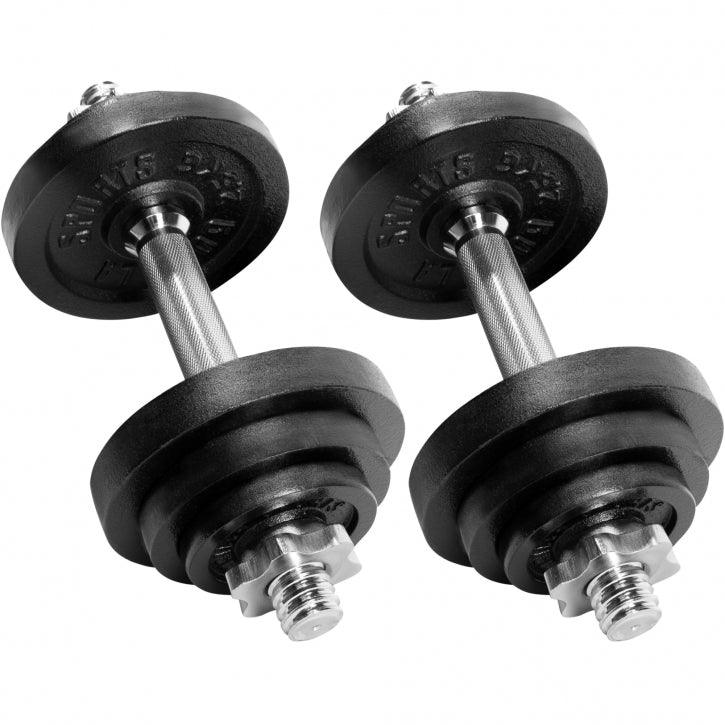 Adjustable Weight Set in Cast Iron 22 kg 2 in1