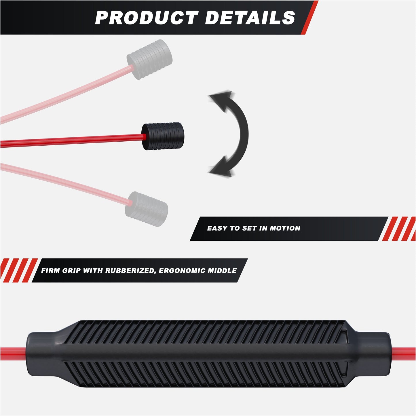 Elastic Fitness Swing Stick 160 cm