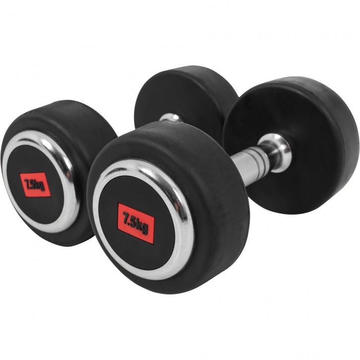 Rubber Coated Dumbbell 2.5 - 27.5 kg or in Set