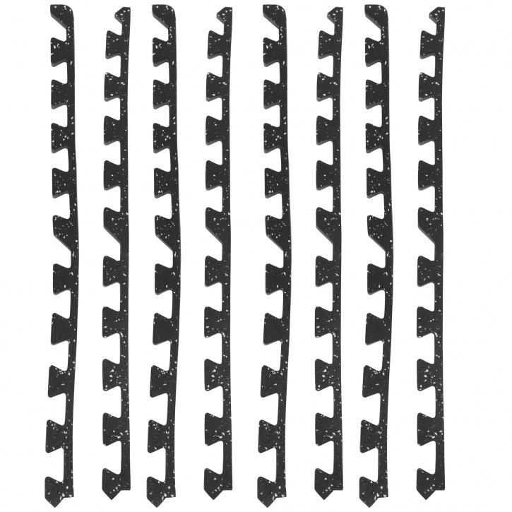 Rubber Gym Protection Mat (Set of 4 Parts + End Pieces)