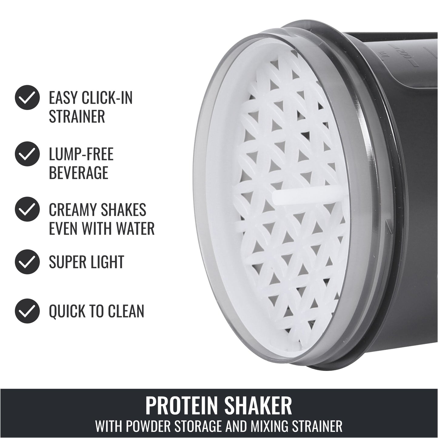 Protein Shaker 500 ml with Powder Compartment