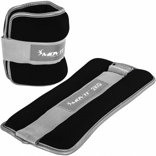 Neoprene Ankle Weights 2x2 kg black