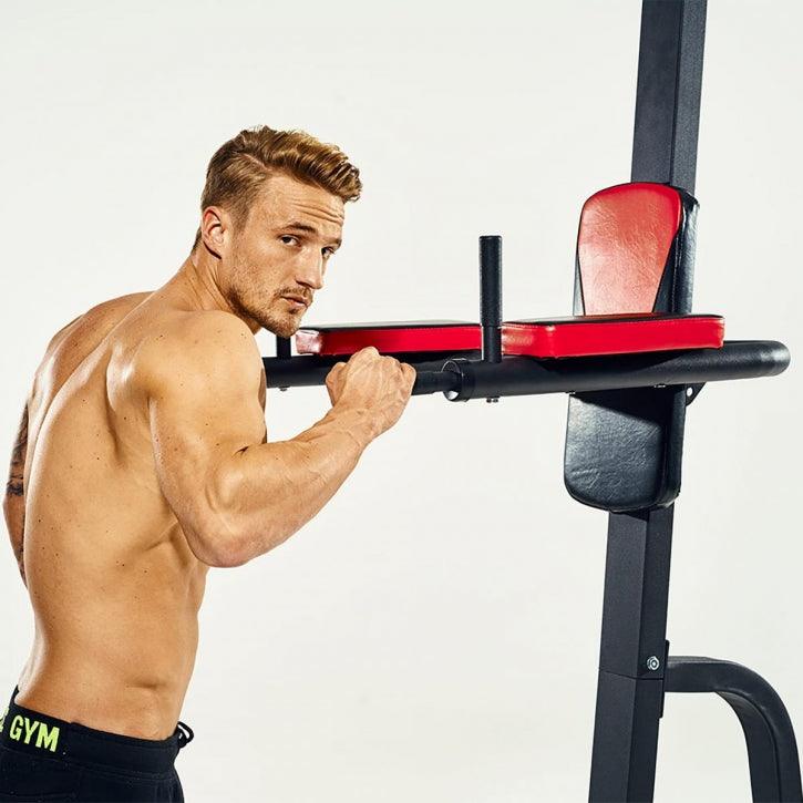 Multifunction Pull Up Station Black/Red
