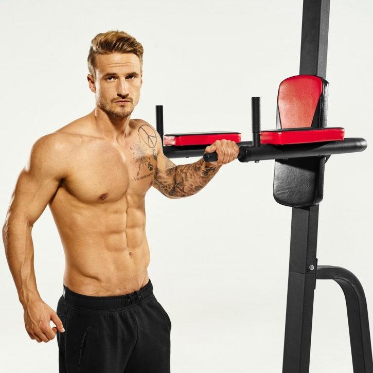 Multifunction Pull Up Station Black/Red