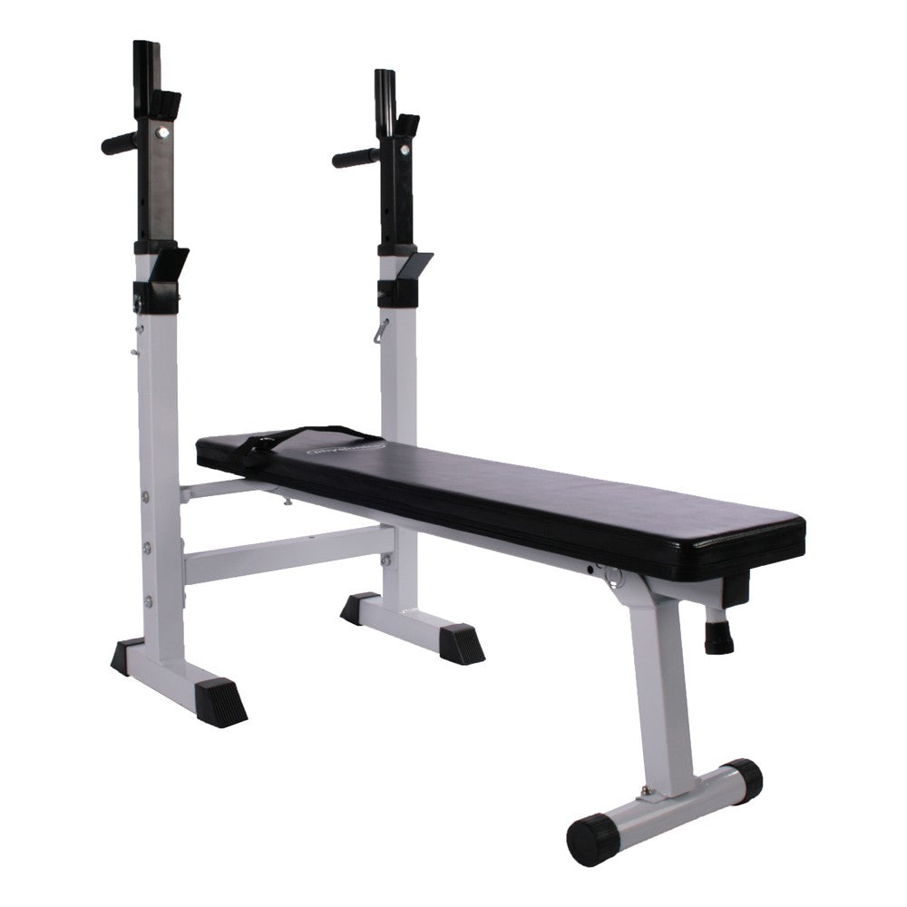 Weight Bench with Rack White