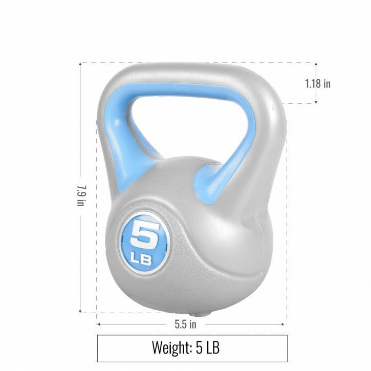 Plastic Kettlebell 5 - 35 lb (2.3 - 15.9 kg)