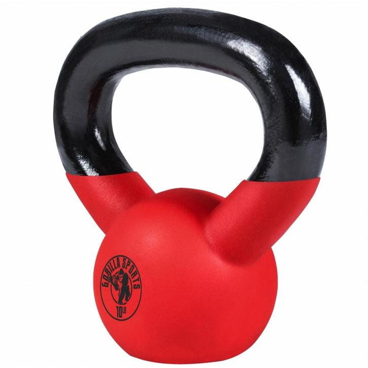 Cast Iron Kettlebell with Neoprene Coating 10 - 45 lb