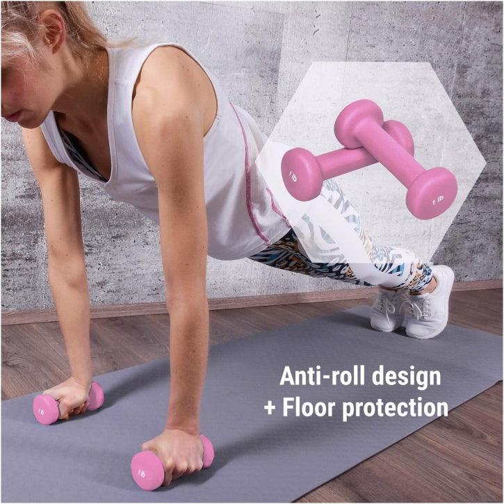 Neoprene Dumbbells (Set 2 x 1 - 8 lb)