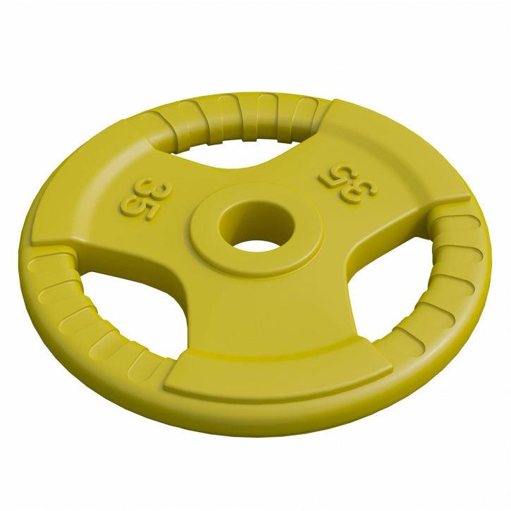 Rubber Olympic Tri-Grip Weight Plate 2.5 - 45 lb