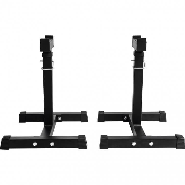 Adjustable Barbell Rack in Black