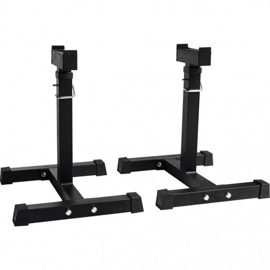 Adjustable Barbell Rack in Black
