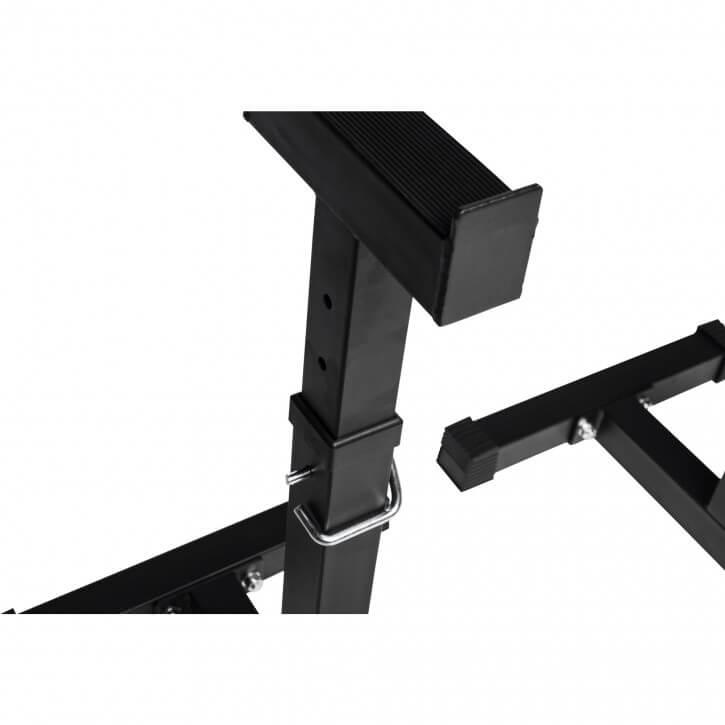 Adjustable Barbell Rack in Black