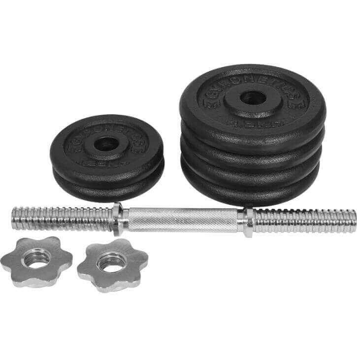 Cast Iron Dumbbell Set 15 kg, 25 mm