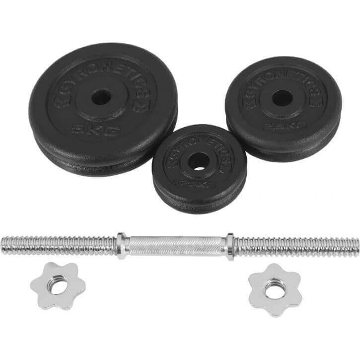 Cast Iron Dumbbell Set 20 kg, 25 mm