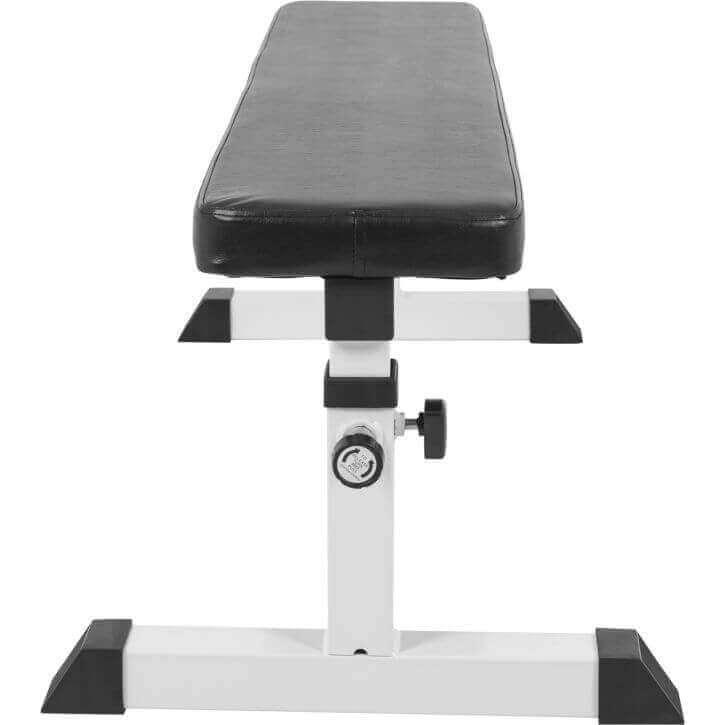 Adjustable Flat Bench White