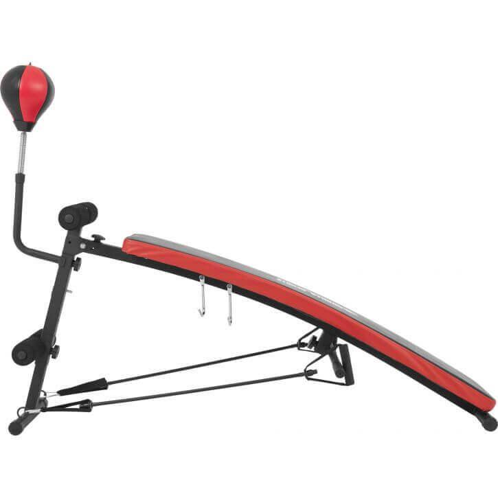 Sit-Up Bench with Punching Ball Black/Red