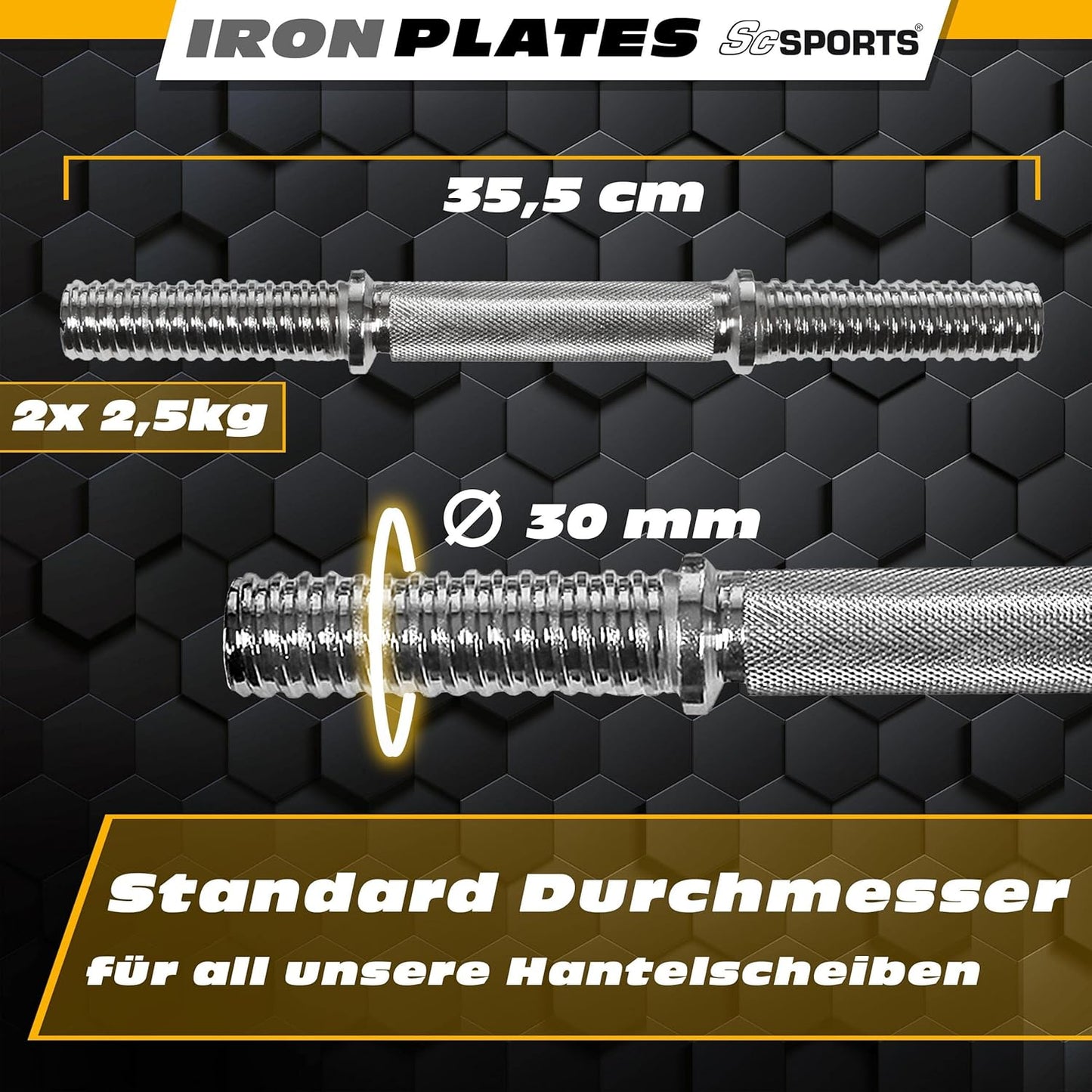 Dumbbell Set 15–20 kg with Carrying Case