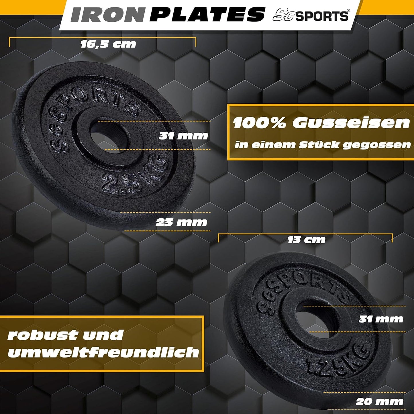Dumbbell Set 15–20 kg with Carrying Case