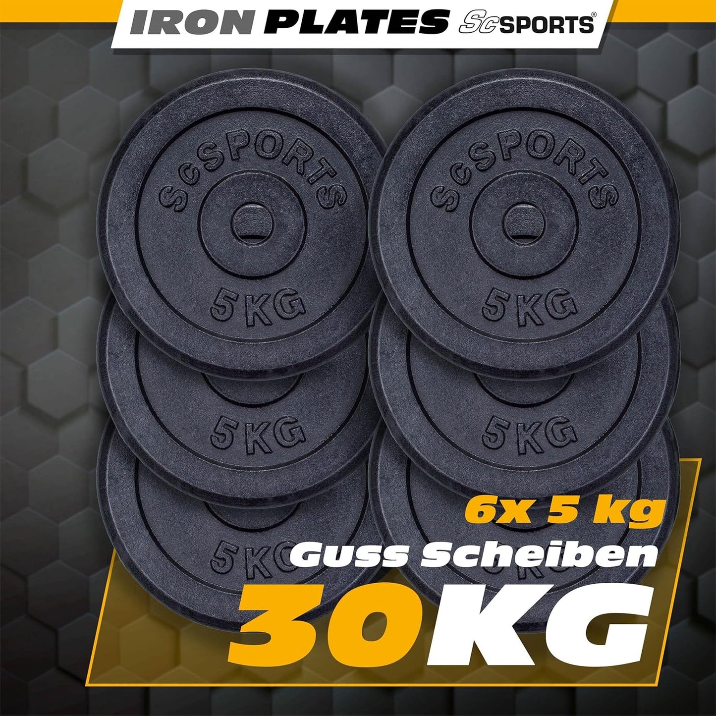 Weight Plates Cast Iron 30/31 mm 10 - 20 kg