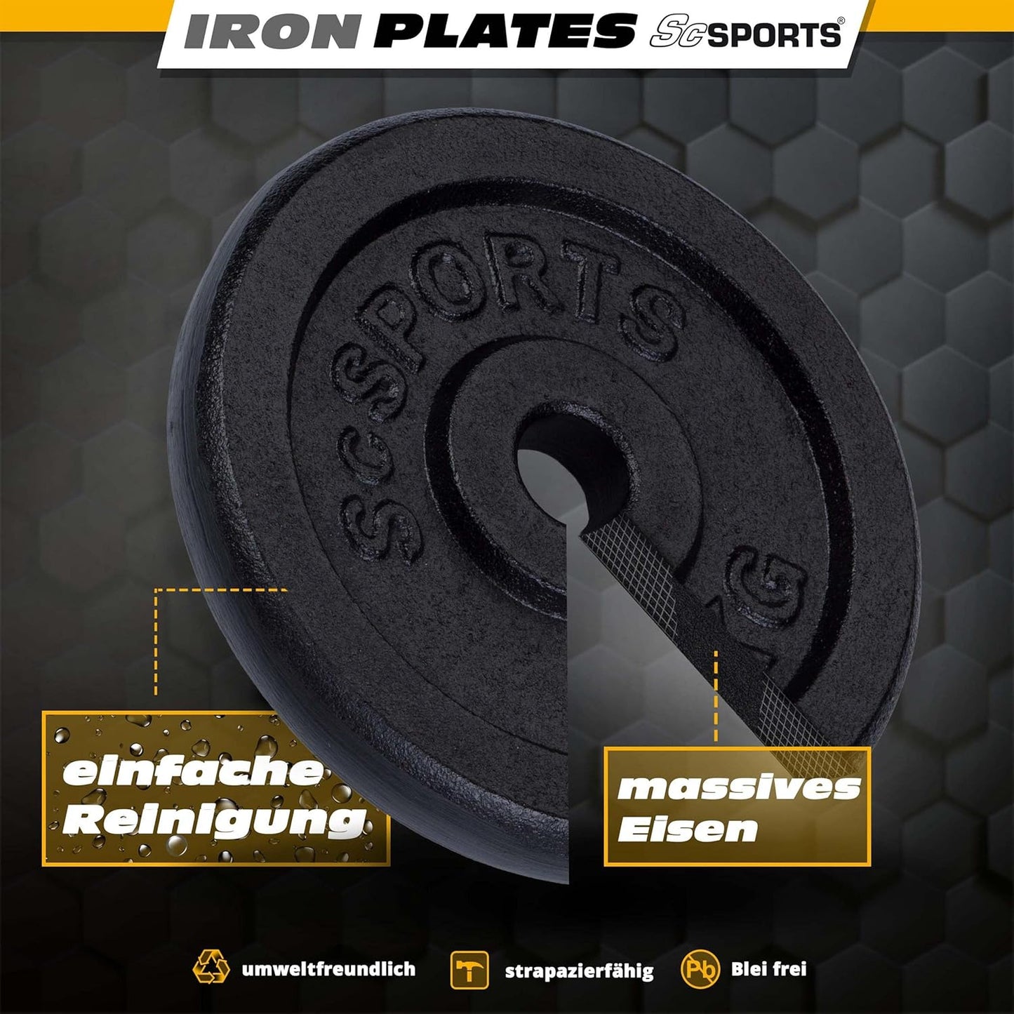 Weight Plates Cast Iron 30/31 mm 10 - 20 kg