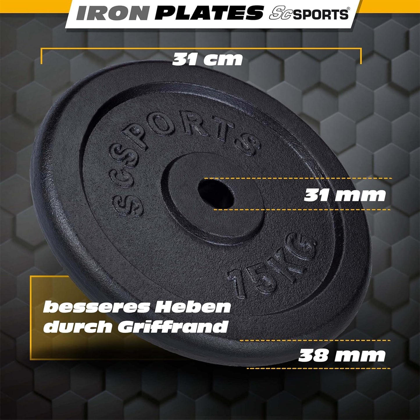 Weight Plates Cast Iron 15–20 kg