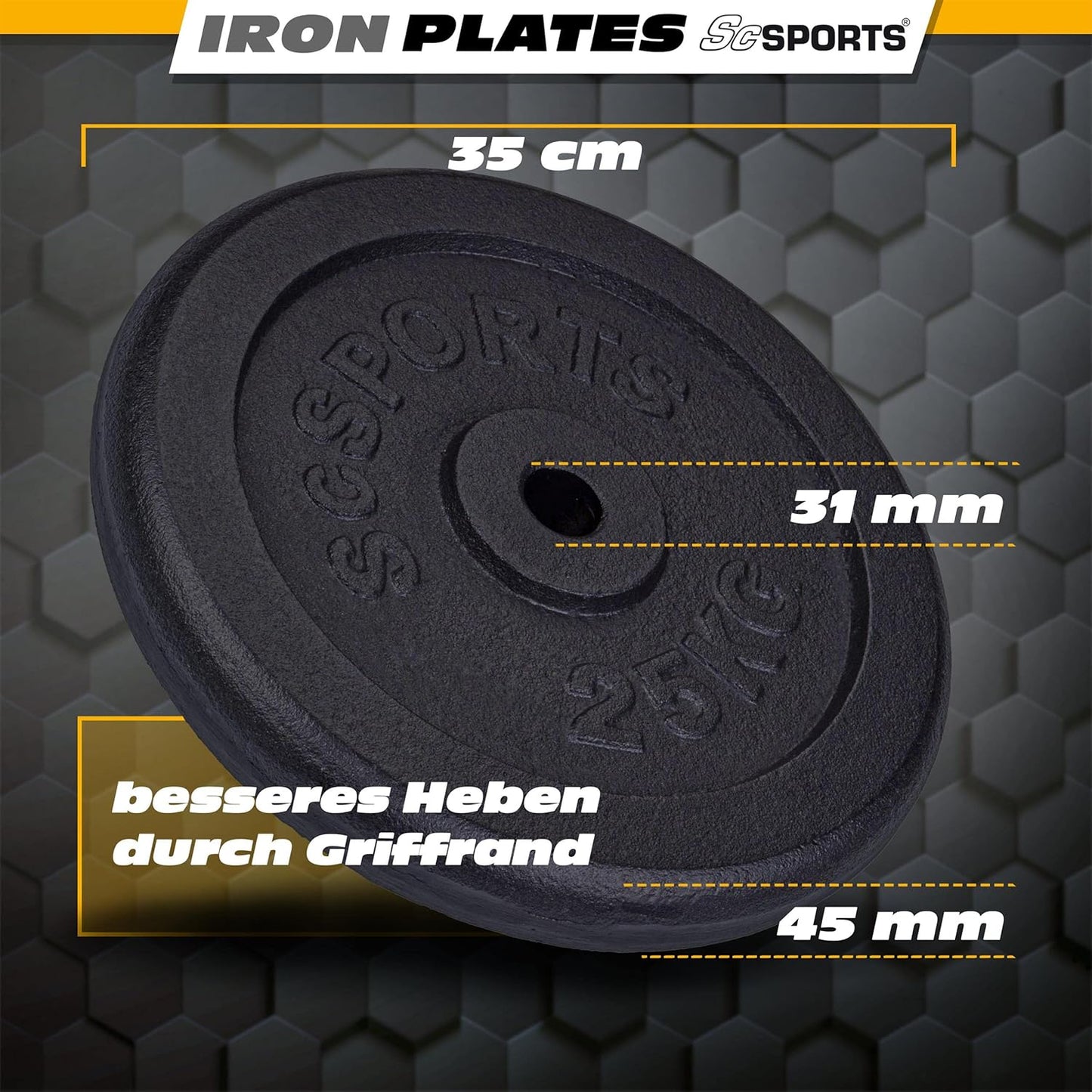 Weight Plates Cast Iron 30/31 mm