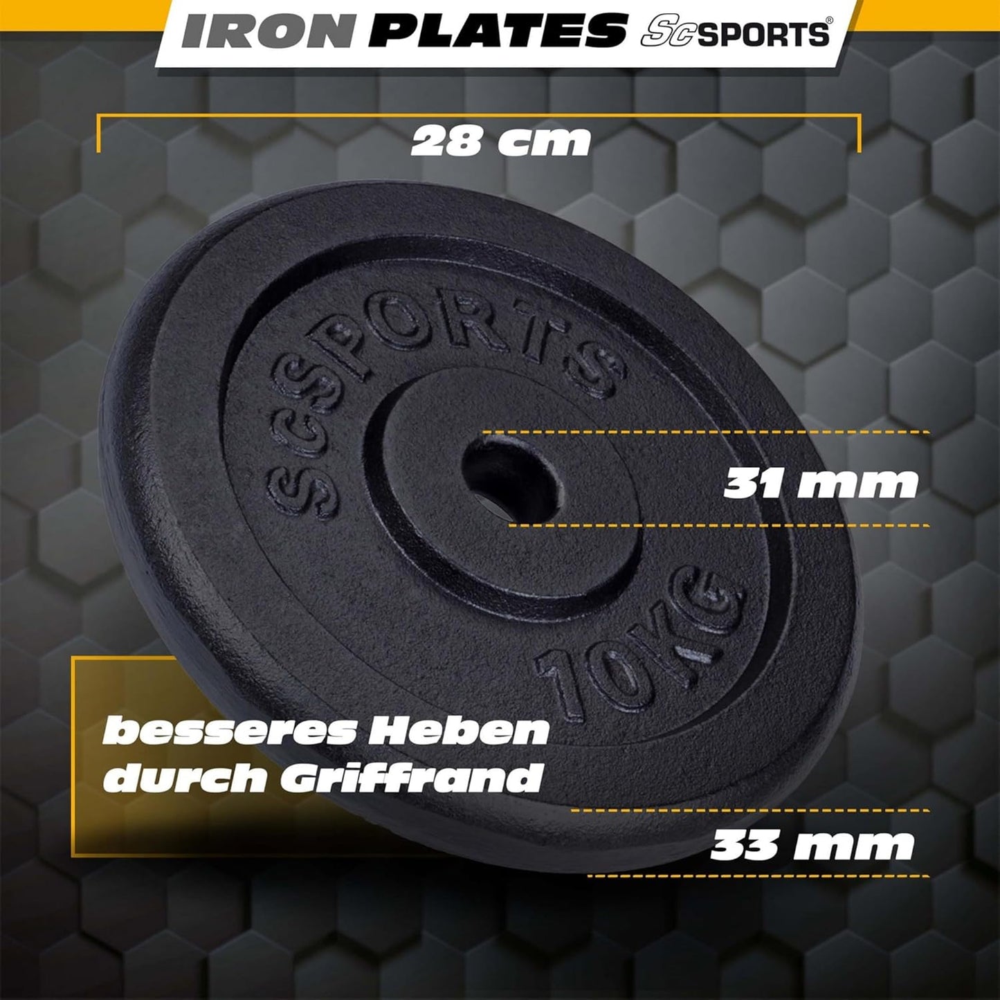 Weight Plates Cast Iron 15–20 kg