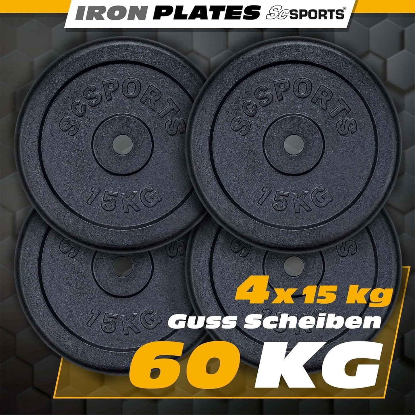 Weight Plates Cast Iron 15–20 kg