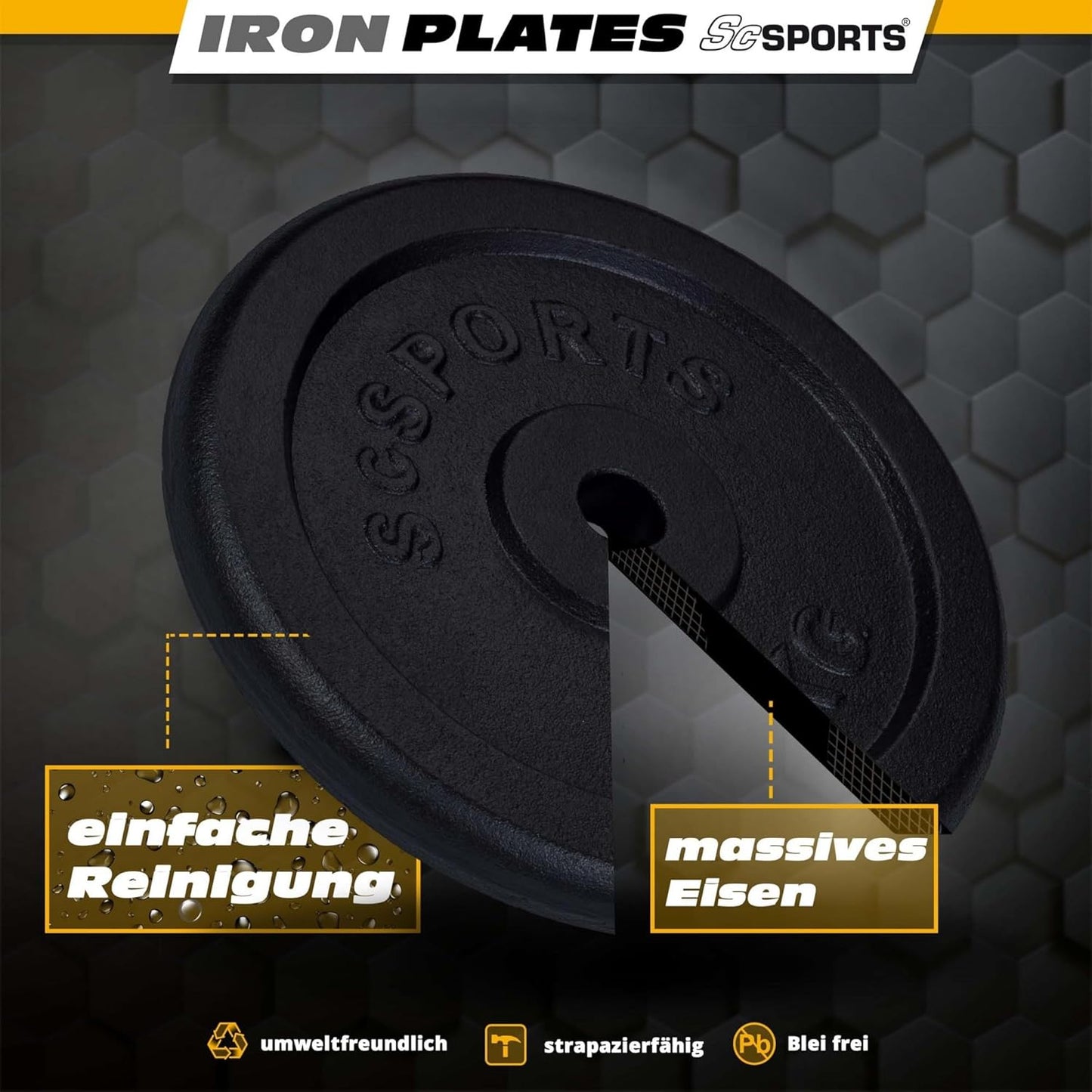 Weight Plates Cast Iron 15–20 kg