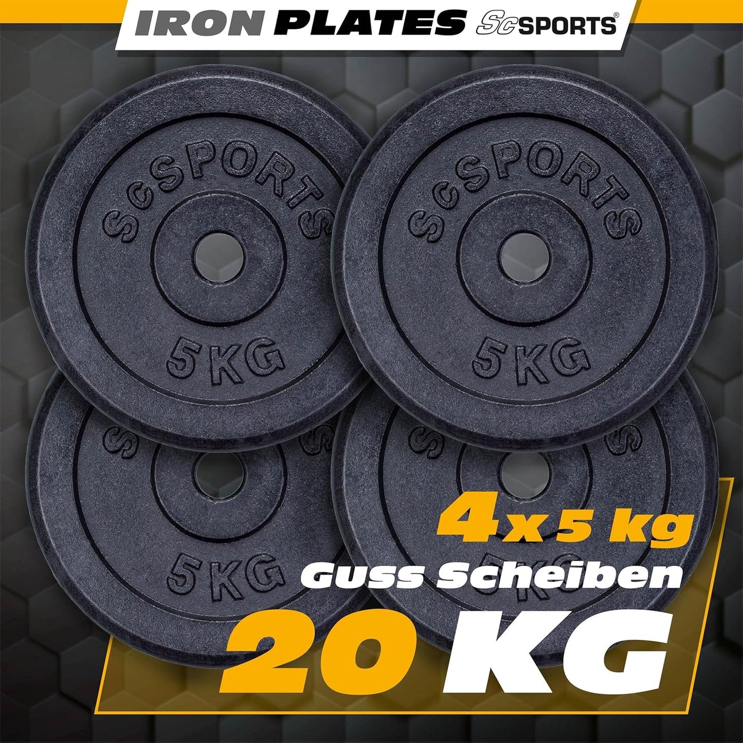 Weight Plates Cast Iron 30/31 mm 10 - 20 kg