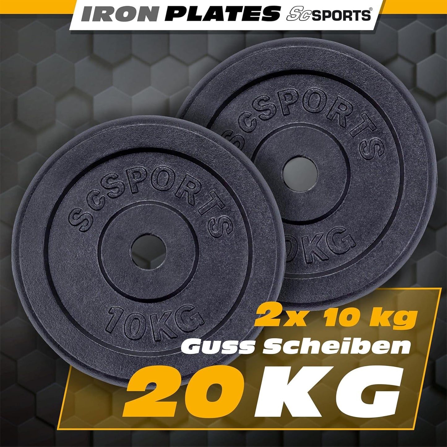 Weight Plates Cast Iron 15–20 kg