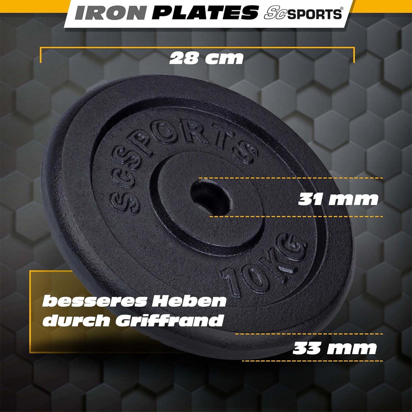 Weight Plates Cast Iron 15–20 kg
