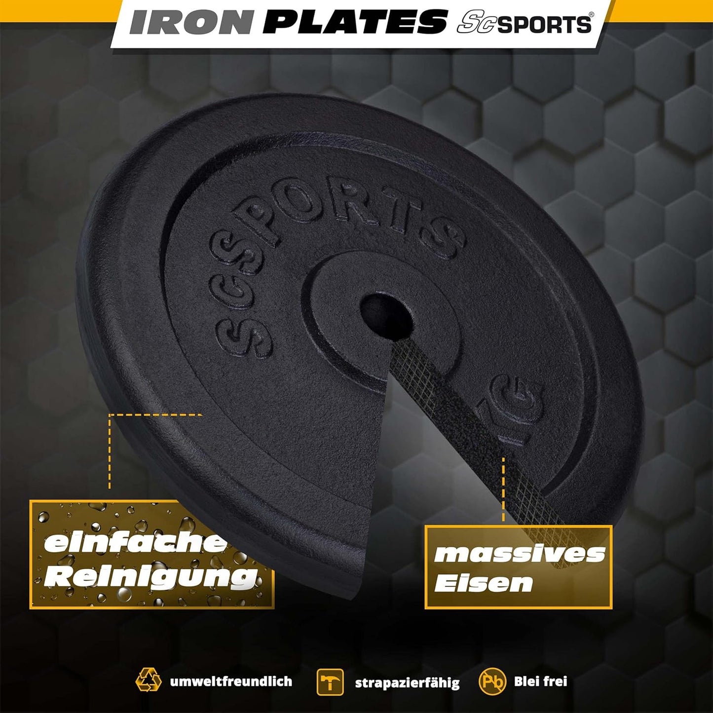 Weight Plates Cast Iron 15–20 kg