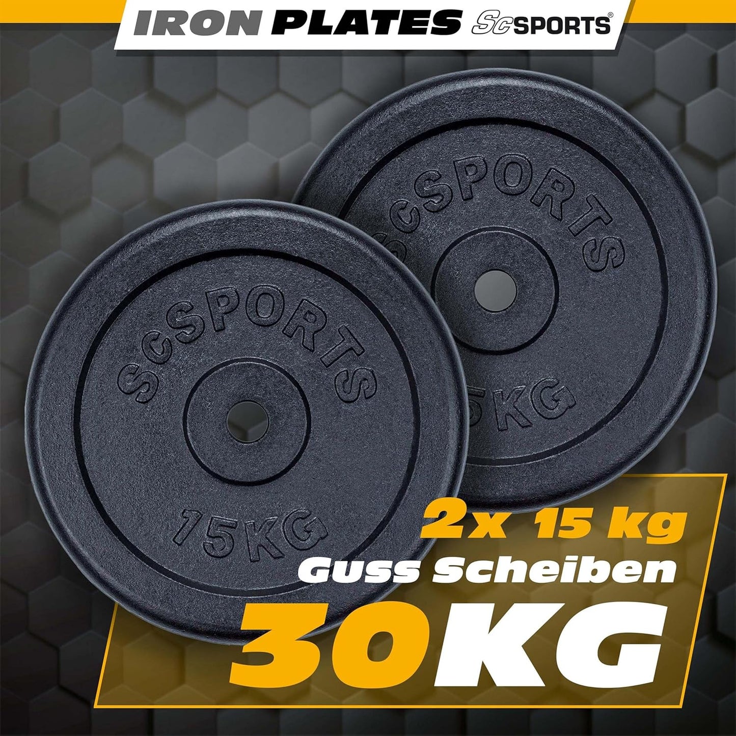Weight Plates Cast Iron 15–20 kg