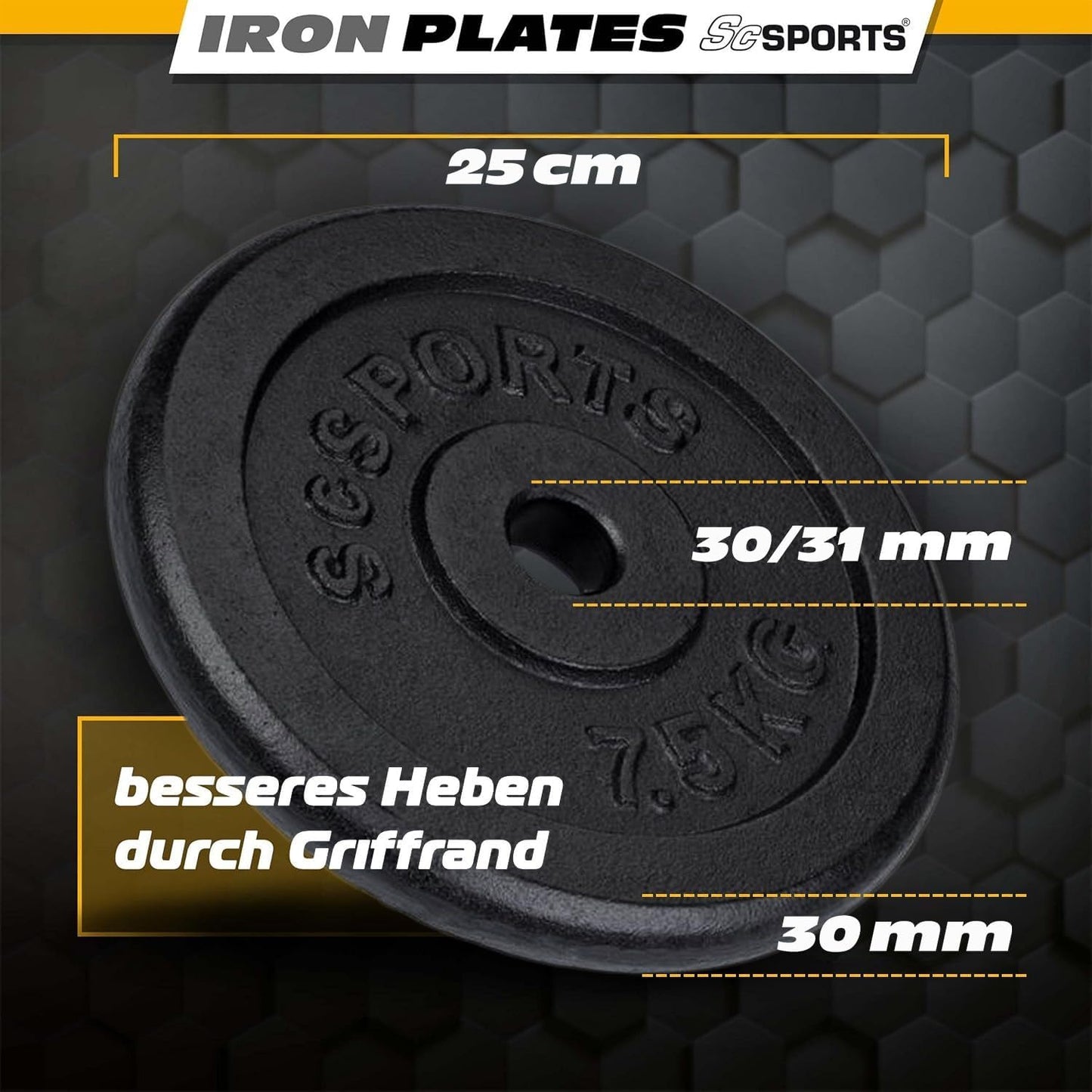 Weight Plates Cast Iron 15–20 kg