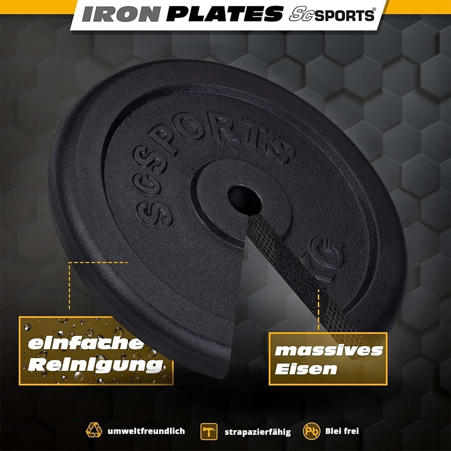 Weight Plates Cast Iron 15–20 kg