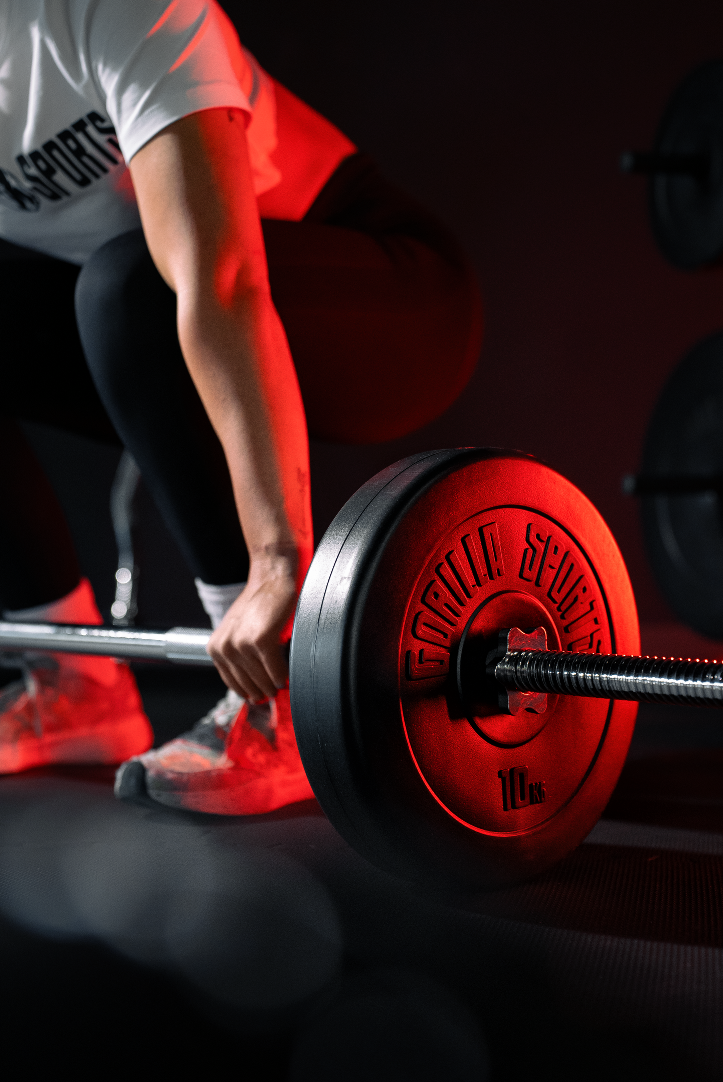 Chrome Barbell Bar 170 cm with Star Collars, Silver/Black