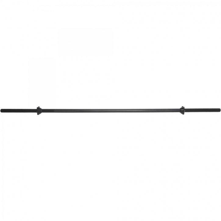 Chrome Barbell Bar 170 cm with Star Collars, Silver/Black