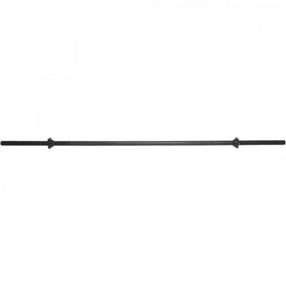 Chrome Barbell Bar 170 cm with Star Collars, Silver/Black