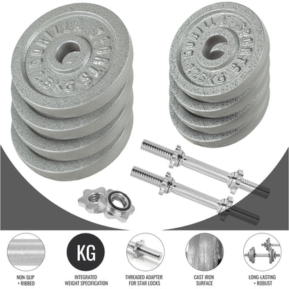 Dumbbell Set Cast Iron 20 kg