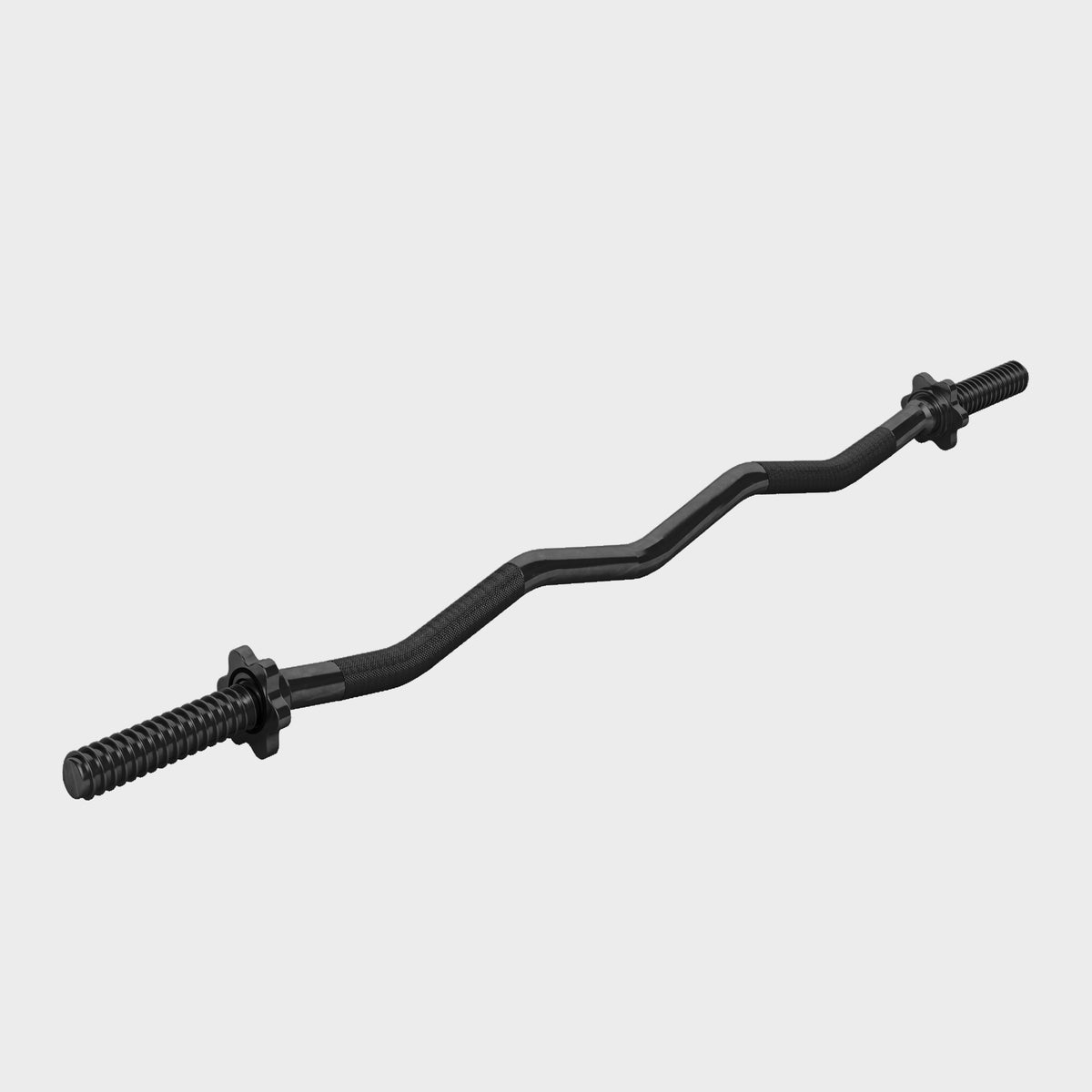 EZ Curl Bar 120 cm (4 ft) with Star Collars, Silver/Black