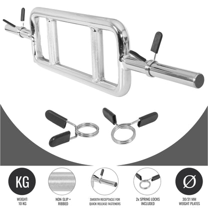 Triceps Bar 30 mm with Star/Spring Collars