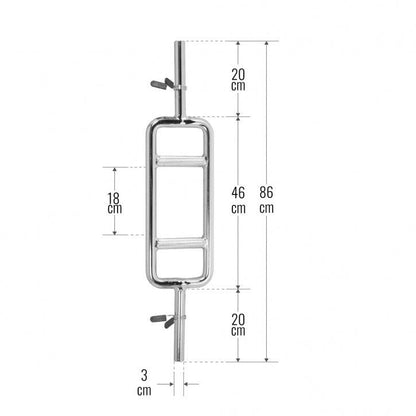 Triceps Bar 30 mm with Star/Spring Collars