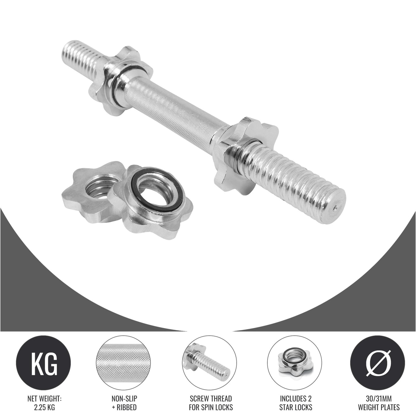 Dumbbell Bars 35/42 cm, Various Sets