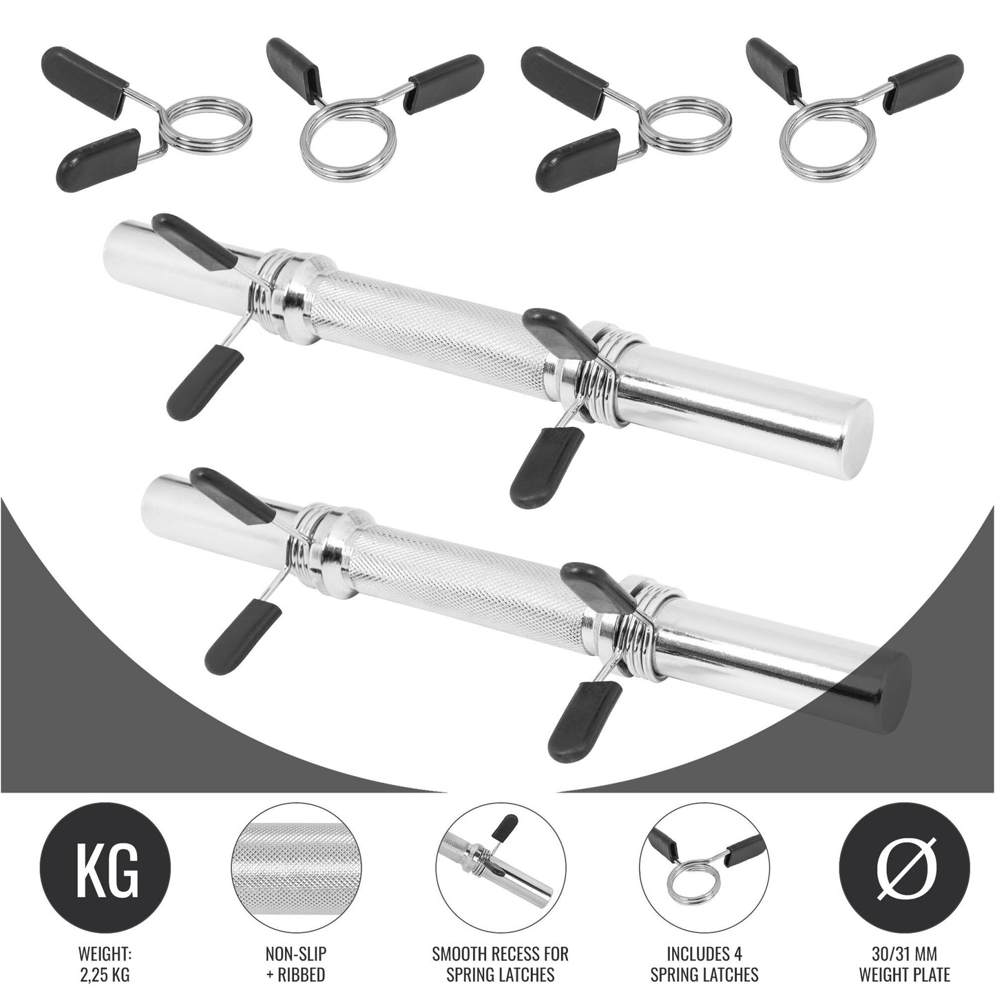 Dumbbell Bars 35/42 cm, Various Sets
