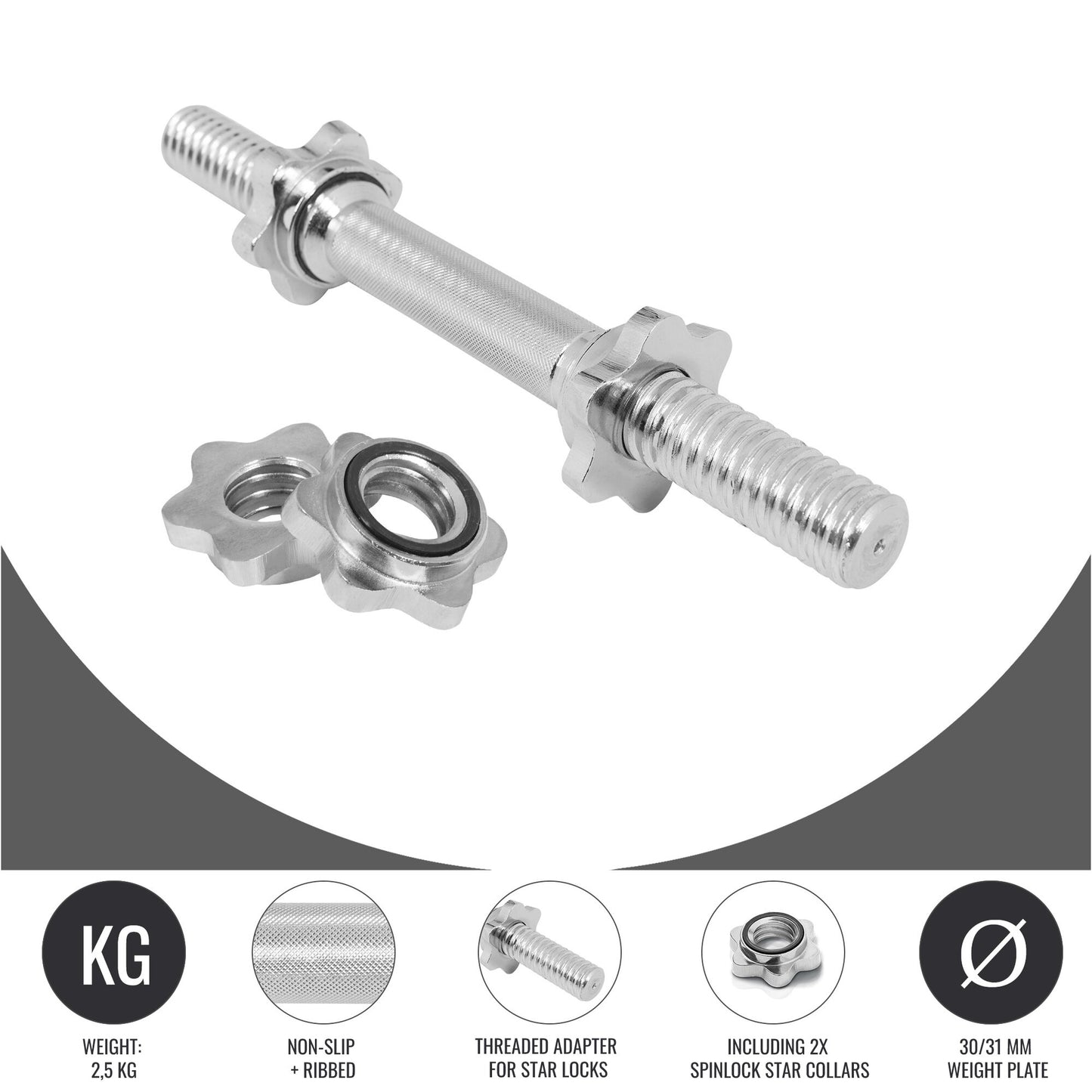 Dumbbell Bars 35/42 cm, Various Sets