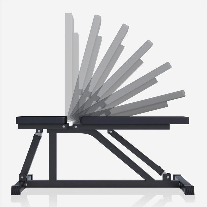 Adjustable Weight Bench in Black/White