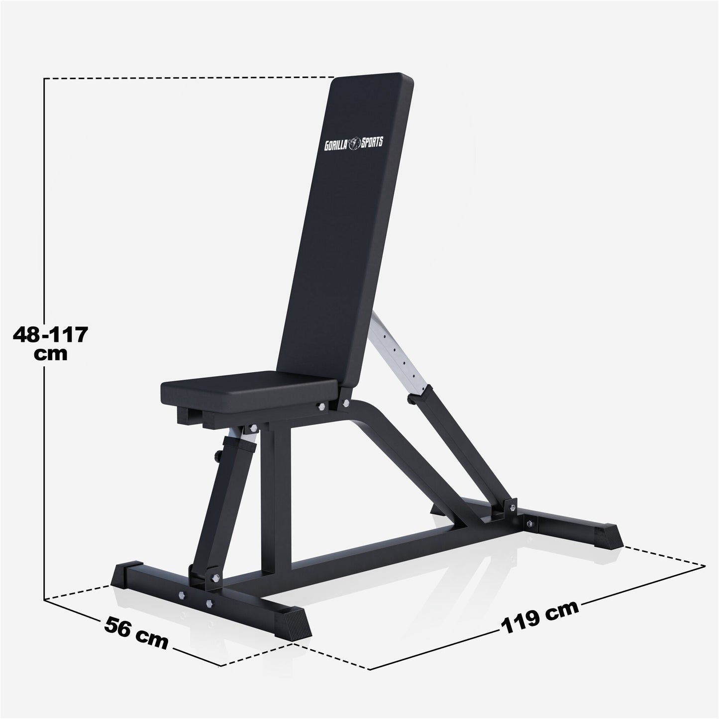 Adjustable Weight Bench in Black