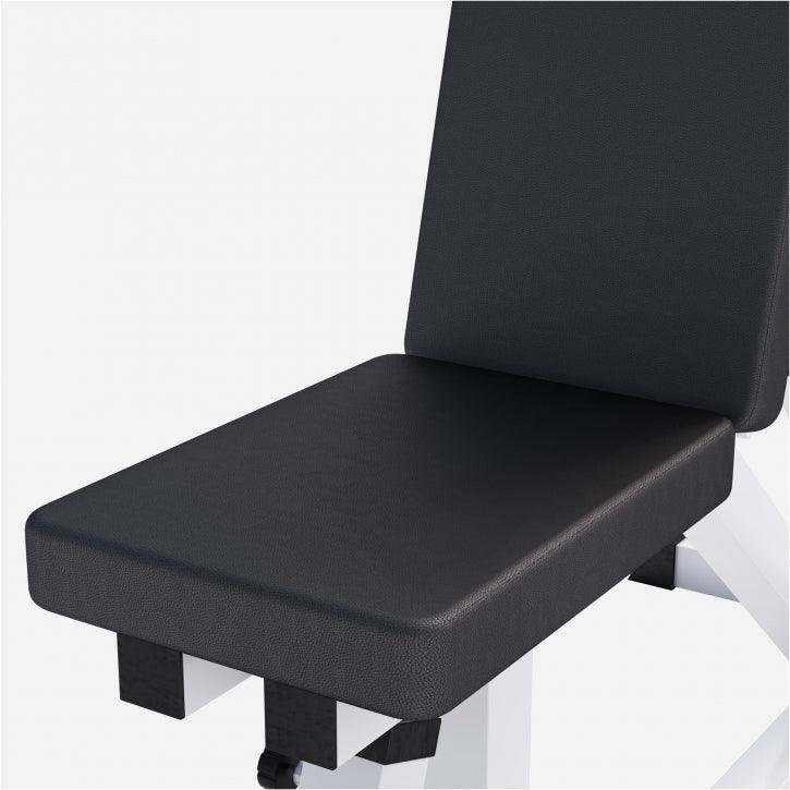 Adjustable Weight Bench in Black/White